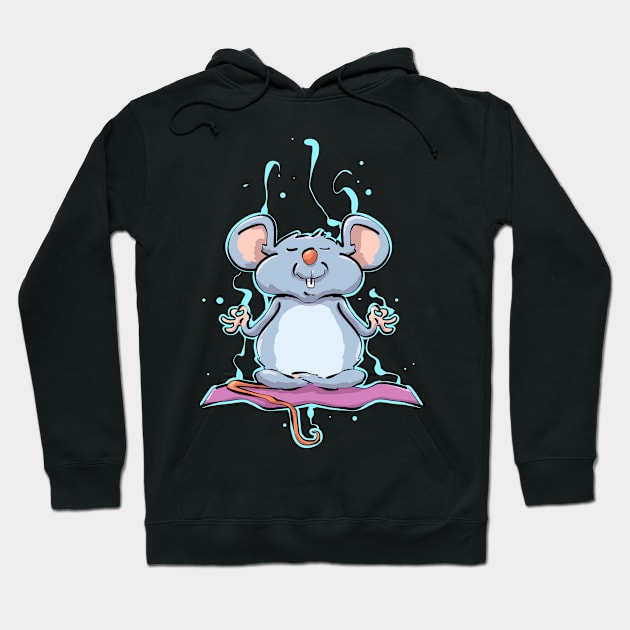 Yoga Spiritual Mouse Pet Owners Hoodie by PhantomDesign